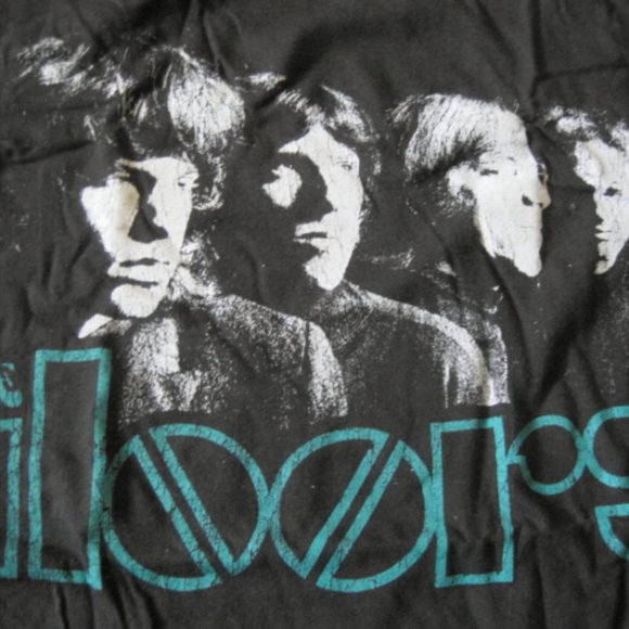 The Doors Band Distress Teal Logo T-shirt (M) - Picture 3 of 3